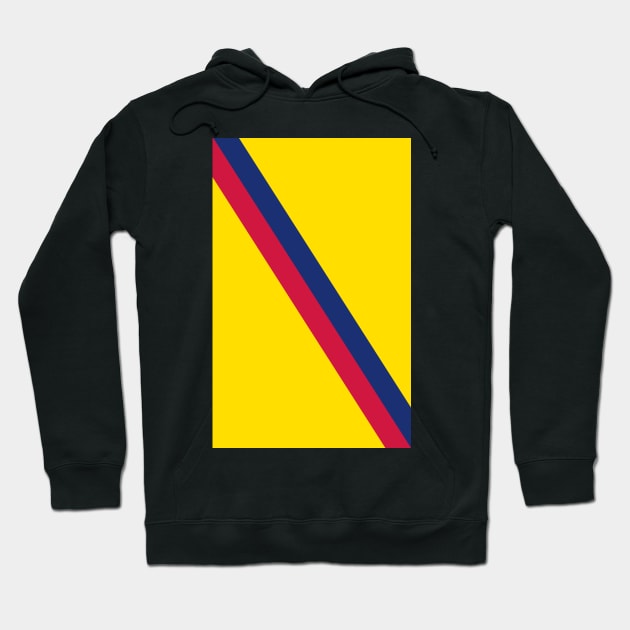 Barcelona Yellow Blue Red Sash Hoodie by Culture-Factory